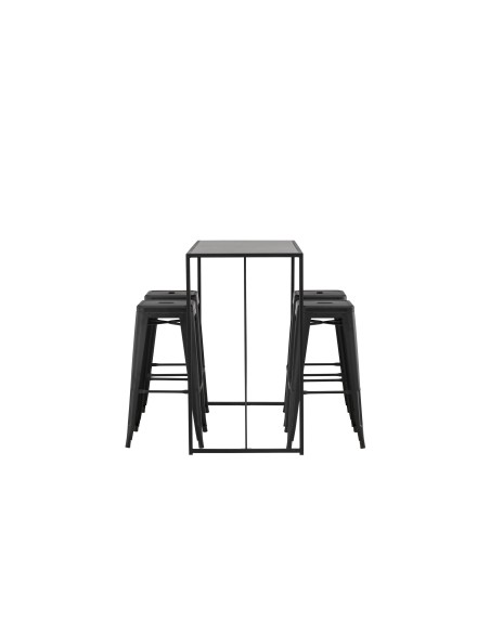 Matgrupp Brea med Tempe matstolar, 120 × 60 cm