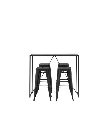Matgrupp Brea med Tempe matstolar, 120 × 60 cm