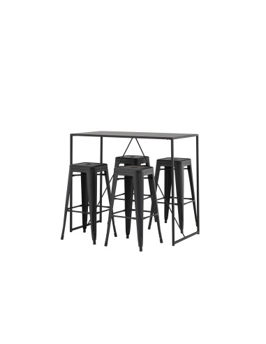 Matgrupp Brea med Tempe matstolar, 120 × 60 cm