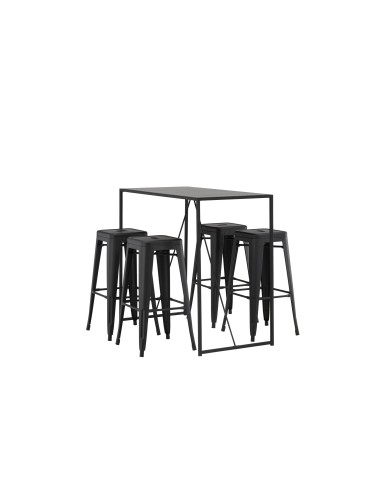 Matgrupp Brea med Tempe matstolar, 120 × 60 cm