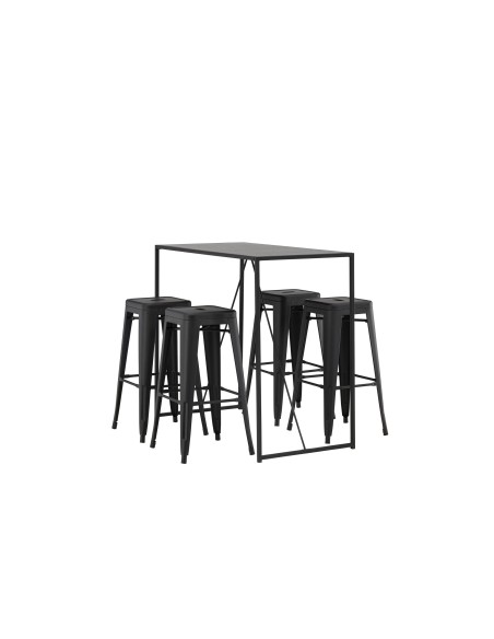 Matgrupp Brea med Tempe matstolar, 120 × 60 cm