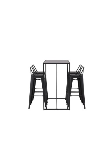 Matgrupp Brea med Tempe matstolar, 120 × 60 cm