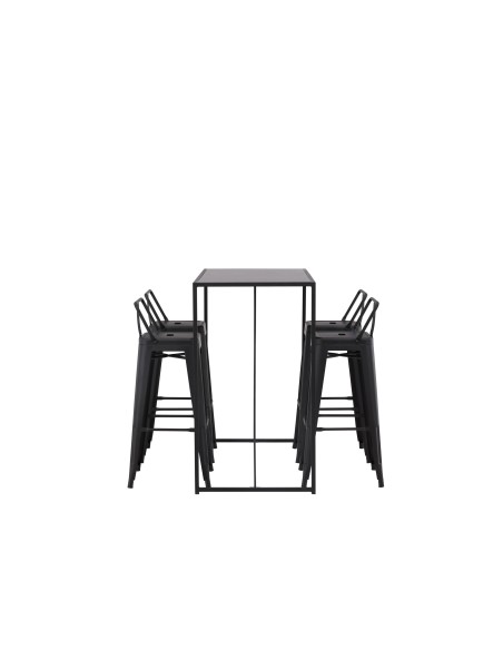 Matgrupp Brea med Tempe matstolar, 120 × 60 cm