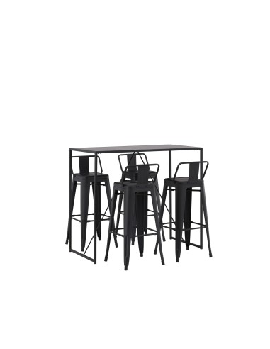 Matgrupp Brea med Tempe matstolar, 120 × 60 cm