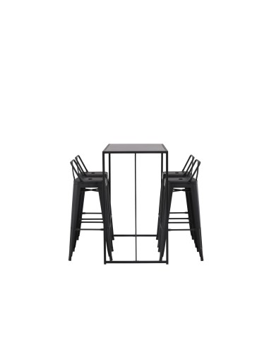 Matgrupp Brea med Tempe matstolar, 120 × 60 cm