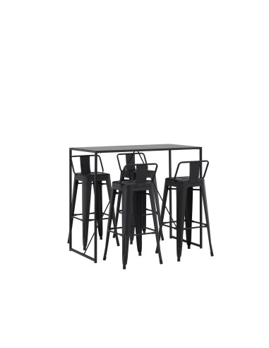 Matgrupp Brea med Tempe matstolar, 120 × 60 cm