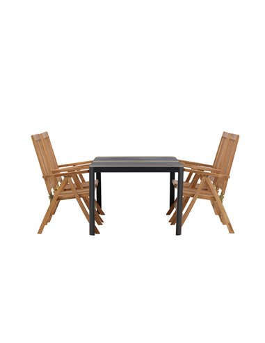 Matgrupp Togo med Kenya matstolar, 150 × 90 cm