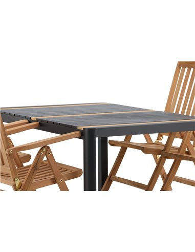 Matgrupp Togo med Kenya matstolar, 150 × 90 cm