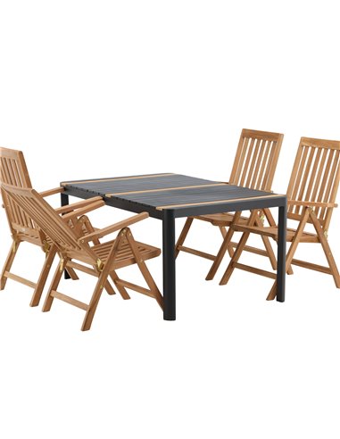 Matgrupp Togo med Kenya matstolar, 150 × 90 cm