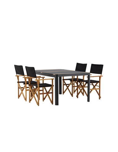 Matgrupp Togo med Marion matstolar, 150 × 90 cm