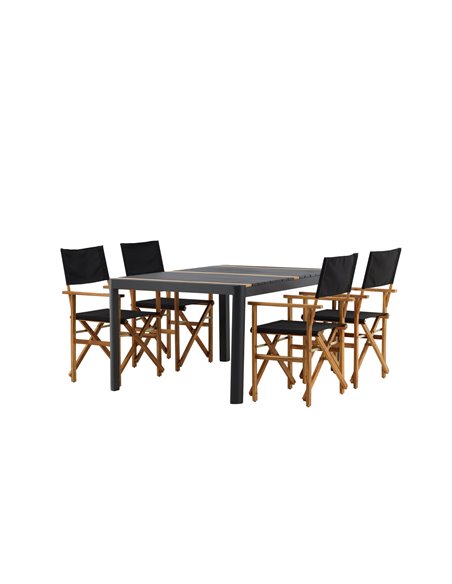 Matgrupp Togo med Marion matstolar, 150 × 90 cm