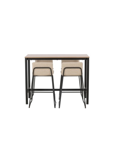 Matgrupp Camden med Bisbee matstolar, 120 × 60 cm