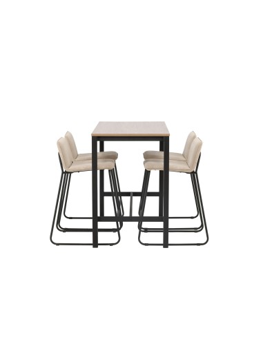 Matgrupp Camden med Bisbee matstolar, 120 × 60 cm