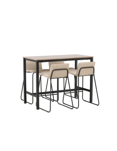 Matgrupp Camden med Bisbee matstolar, 120 × 60 cm
