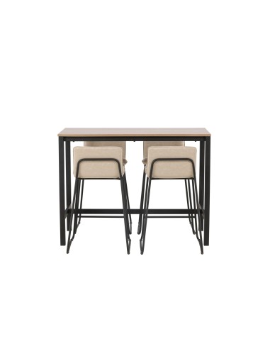 Matgrupp Camden med Bisbee matstolar, 120 × 60 cm