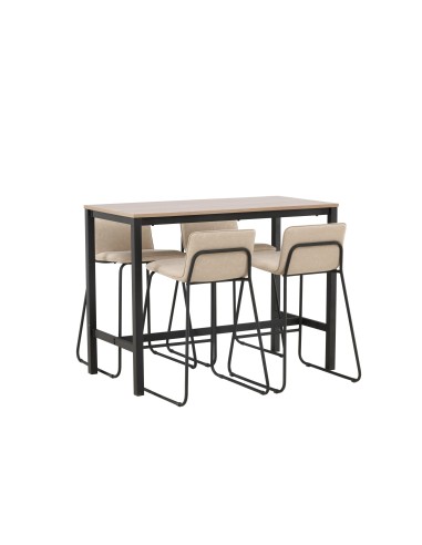 Matgrupp Camden med Bisbee matstolar, 120 × 60 cm