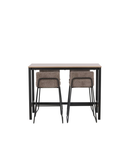 Matgrupp Camden med Bisbee matstolar, 120 × 60 cm