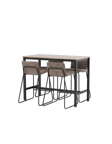 Matgrupp Camden med Bisbee matstolar, 120 × 60 cm