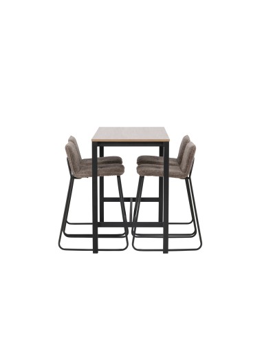 Matgrupp Camden med Bisbee matstolar, 120 × 60 cm