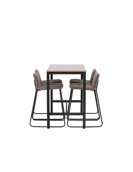 Matgrupp Camden med Bisbee matstolar, 120 × 60 cm