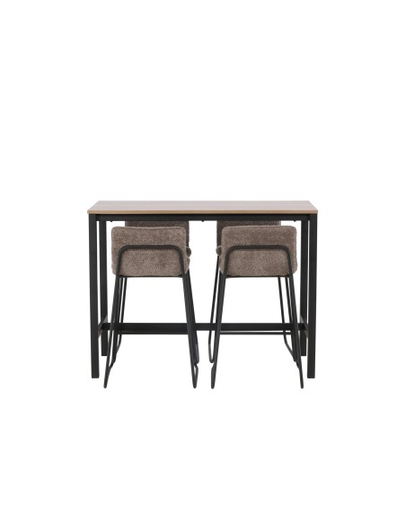 Matgrupp Camden med Bisbee matstolar, 120 × 60 cm
