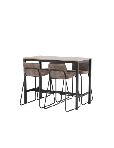 Matgrupp Camden med Bisbee matstolar, 120 × 60 cm