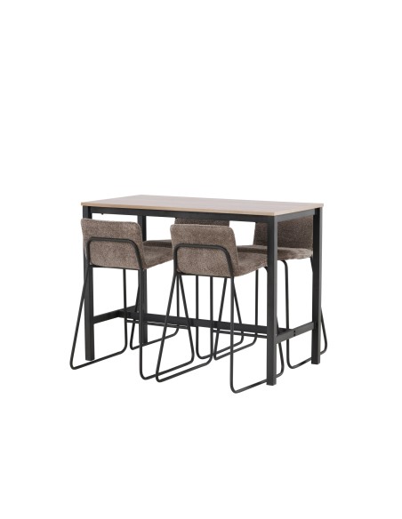 Matgrupp Camden med Bisbee matstolar, 120 × 60 cm