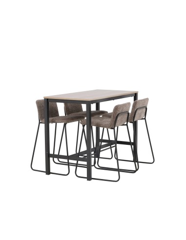 Matgrupp Camden med Bisbee matstolar, 120 × 60 cm