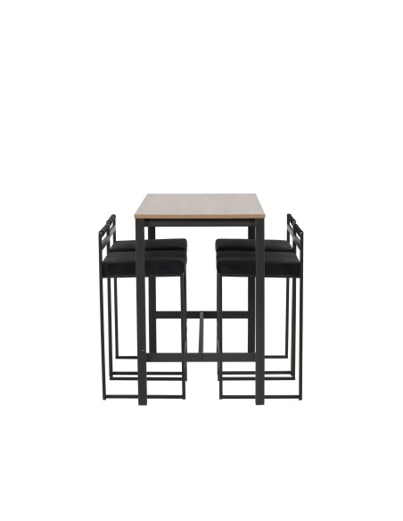 Matgrupp Camden med Opelika matstolar, 120 × 60 cm