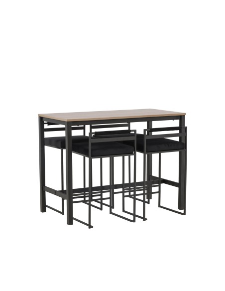 Matgrupp Camden med Opelika matstolar, 120 × 60 cm