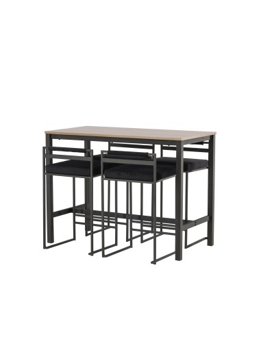 Matgrupp Camden med Opelika matstolar, 120 × 60 cm