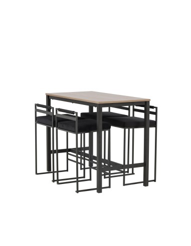 Matgrupp Camden med Opelika matstolar, 120 × 60 cm