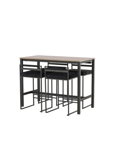 Matgrupp Camden med Opelika matstolar, 120 × 60 cm