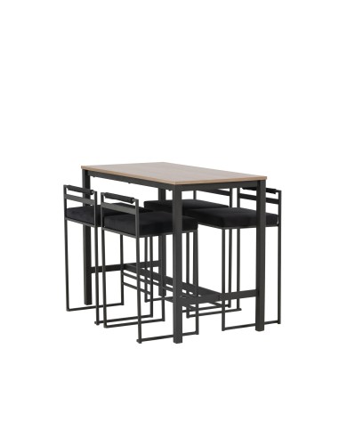 Matgrupp Camden med Opelika matstolar, 120 × 60 cm