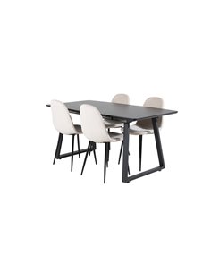 Matgrupp Inca med Polar matstolar, 160 × 85 cm 2