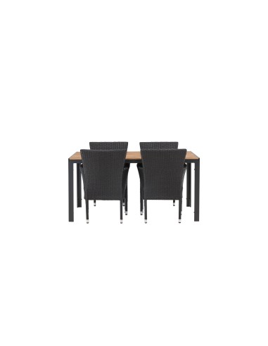 Matgrupp Break med Malina matstolar, 150 × 90 cm