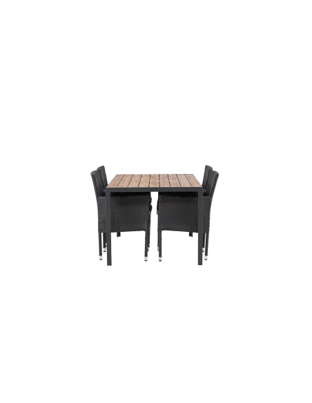 Matgrupp Break med Malina matstolar, 150 × 90 cm