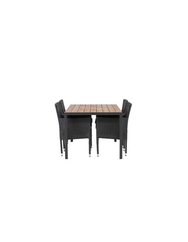 Matgrupp Break med Malina matstolar, 150 × 90 cm