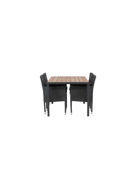 Matgrupp Break med Malina matstolar, 150 × 90 cm