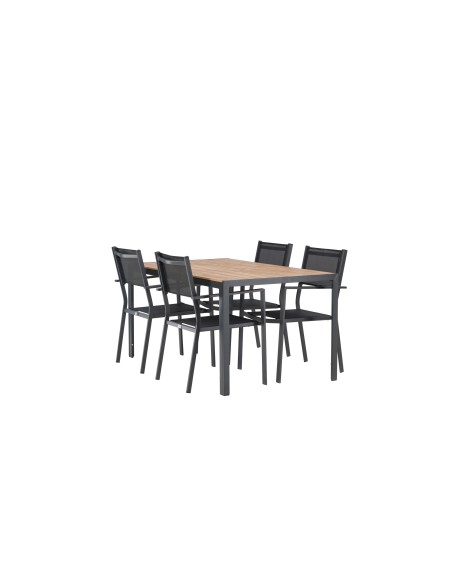 Matgrupp Break med Copacabana matstolar, 150 × 90 cm