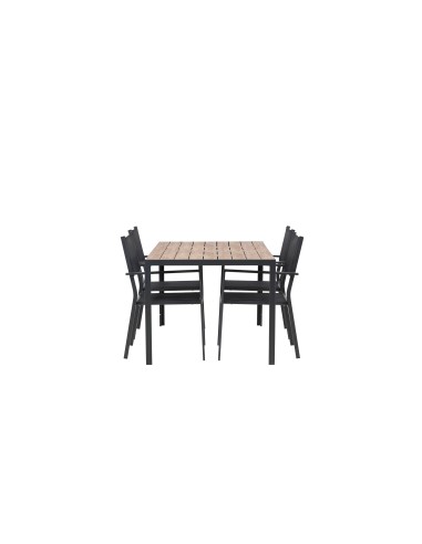 Matgrupp Break med Copacabana matstolar, 150 × 90 cm