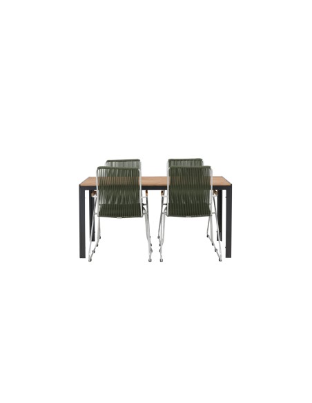 Matgrupp Break med Bois matstolar, 150 × 90 cm