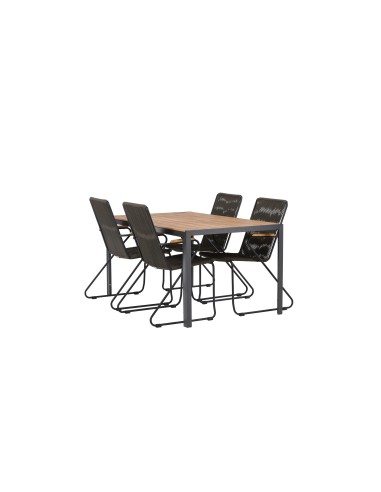 Matgrupp Break med Bois matstolar, 150 × 90 cm
