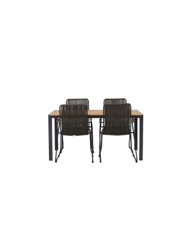 Matgrupp Break med Bois matstolar, 150 × 90 cm