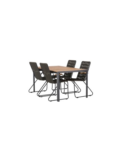 Matgrupp Break med Bois matstolar, 150 × 90 cm
