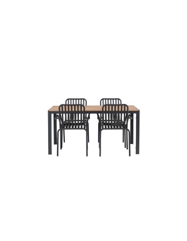 Matgrupp Break med Peking matstolar, 150 × 90 cm