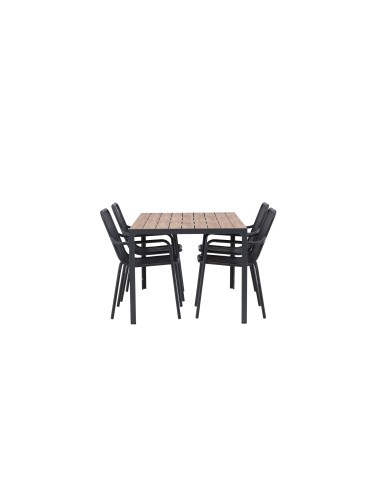 Matgrupp Break med Peking matstolar, 150 × 90 cm