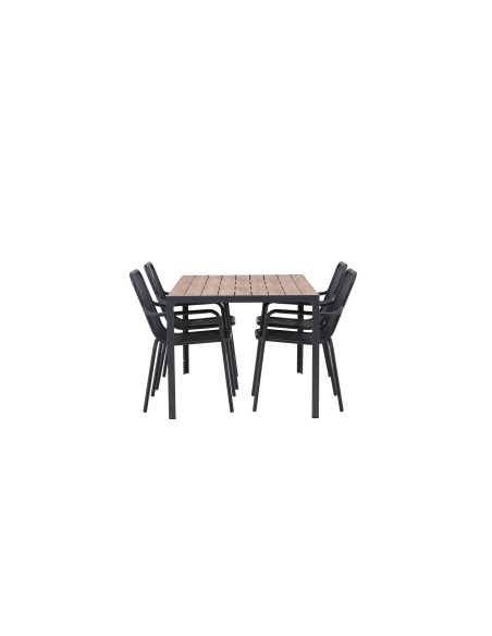 Matgrupp Break med Peking matstolar, 150 × 90 cm
