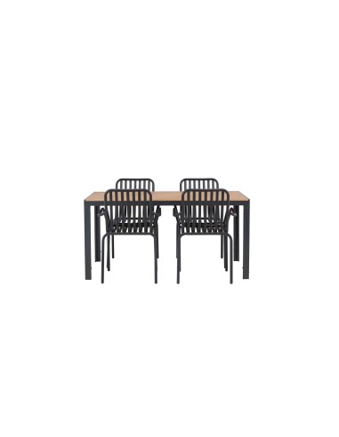 Matgrupp Break med Peking matstolar, 150 × 90 cm