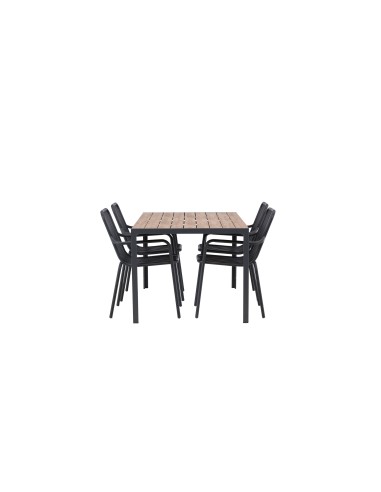 Matgrupp Break med Peking matstolar, 150 × 90 cm